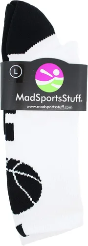 Vista 3 de Calcetines de baloncesto para niños, niñas, hombres, mujeres, calcetines atléticos, tallas para jóvenes y adultos, fabricados en los Estados Unidos