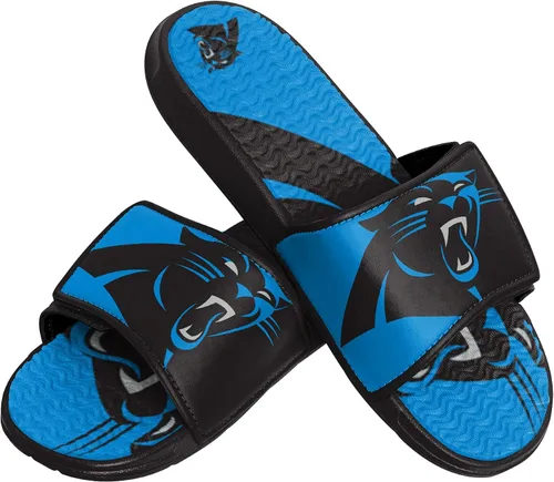 Vista 14 de FOCO mens NFL Team Logo Athletic Sport Shower Flip Flop Sandals Gel Slides