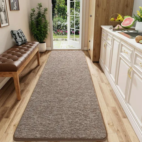 Vista 59 de AROGAN Alfombra Shag de Pasillo de 2 x 4 pies para pasillos, alfombras lavables con espuma viscoelástica para dormitorio, entrada