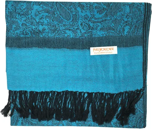 Vista 2 de Plum Feathers, pañuelo, pashmina con motivo étnico