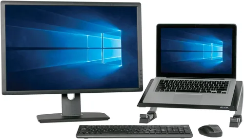 Vista 19 de Allsop Redmond - Soporte ajustable para laptop, elevador ergonómico de metal curvado y ventilado