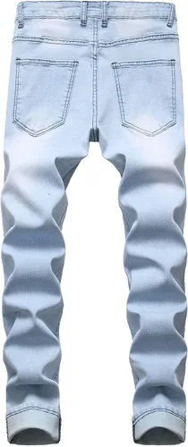 Vista 2 de Pantalón de jean elastizado ajustado moderno para hombre