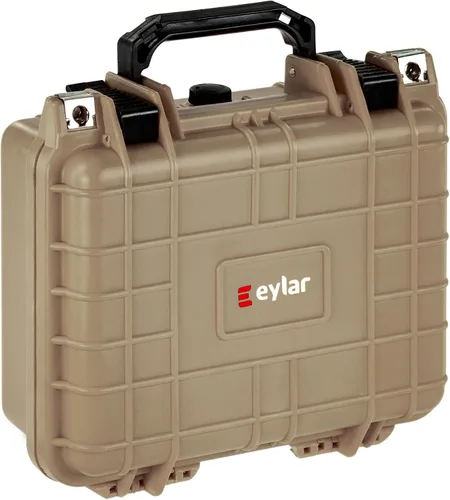Vista 11 de Eylar Equipo pequeño de 10.62 pulgadas, estuche rígido para cámara impermeable con espuma (negro)