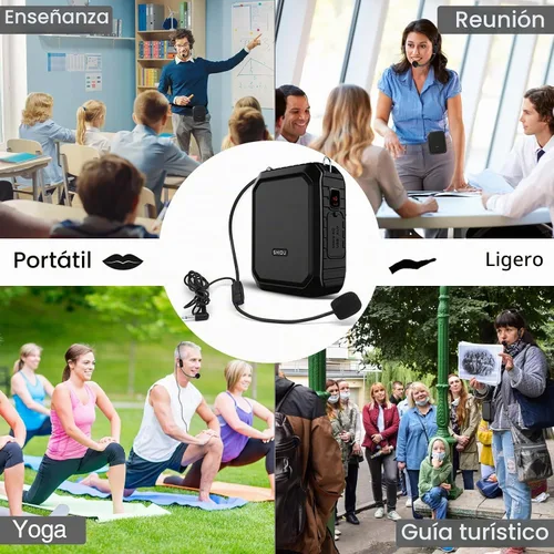Vista 9 de Amplificador de voz con micrófono de solapa/micrófono