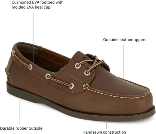 Vista 7 de Dockers Vargas zapatos mocasines de cuero cosidos a mano para hombre