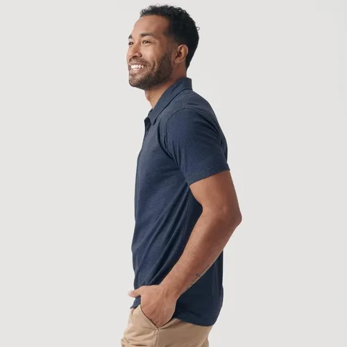 Vista 4 de True Classic Camisas polo para hombre, camisas de golf ajustadas de primera calidad para hombres y hombres, camisas polo de manga corta