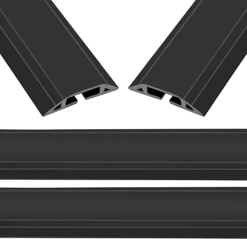 Vista 14 de Eapele Cubierta de cable de suelo de 4 pies, protector de cable resistente, fácil de desenrollar, evita peligros de tropiezos para oficina en casa