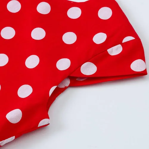 Vista 4 de Vestido de noche para niñas, estilo vintage de los años 50, con estampado de lunares, floral, rockabilly para fiesta de graduación, vestido de té