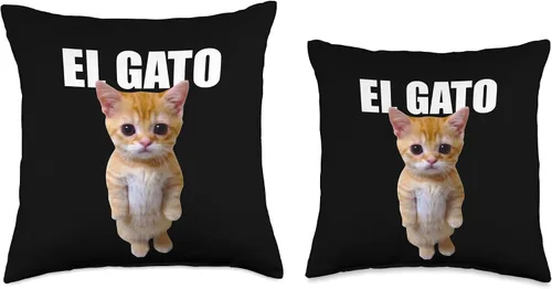 Vista 3 de El Gato Meme Sad Crying Cat Munchkin Kitty Meme Almohada moderna, 16 x 16 pulgadas, multicolor