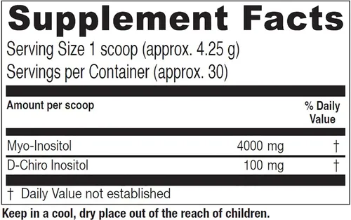 Vista 2 de Vitanica Optinositol, formulado por Dr. Myo-Inositol & D-Chiro Inositol en polvo 4100 mg, suministro para 30 días, suplemento de apoyo
