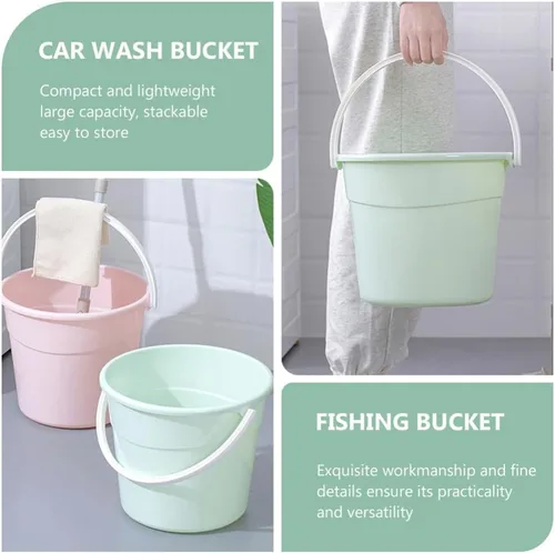 Vista 2 de Cubo Contenedor de agua de plástico Contenedor de almacenamiento