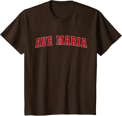 Vista 44 de Ave Maria FL Florida - Camiseta, Negro