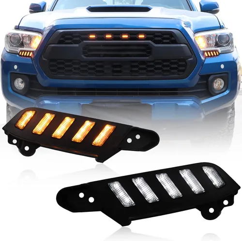 Vista 8 de Switchback - Lámpara LED antiniebla frontal color blanco y ámbar, luz intermitente LED intermitente para 2012-2015 compatible con accesorios Toyota