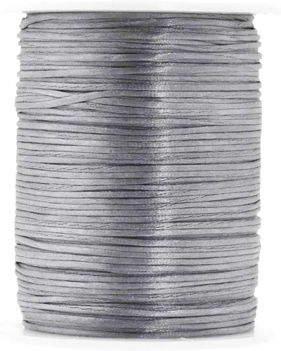 Vista 132 de Mandala Crafts Cordón de satén de cola de rattail de 0.02 in para nudos chinos de macramé