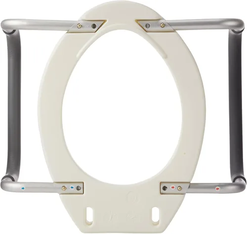 Vista 4 de Drive Medical Asiento elevador premium con brazos desmontables, 12403, Asiento alargado, Blanco, 1, 1