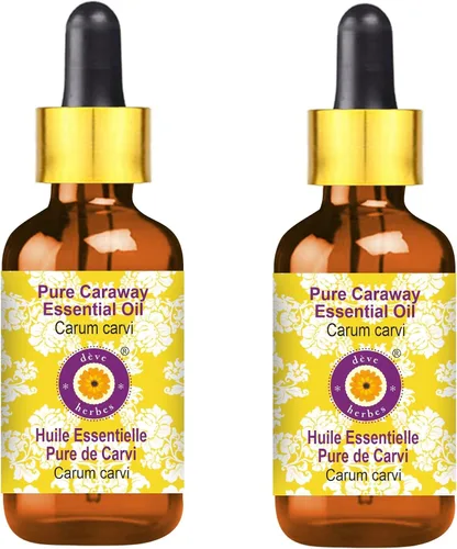 Vista 10 de Deve Herbes - Aceite esencial de alcaravea pura (Carum carvi) con cuentagotas de vidrio destilado al vapor, 0.2 fl oz (0.16 oz)