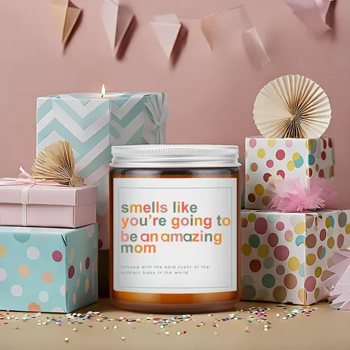 Vista 3 de Regalos del Día de la Madre para Mamá, Regalos para Mamá Nueva, Regalo para Nuevas Mamás, Regalo de Madres Después del Parto - Vela de Cera de Soja