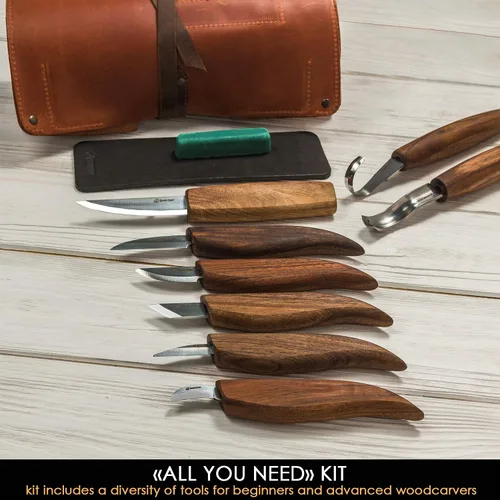 Vista 5 de BeaverCraft S18X Deluxe Kit de tallado de madera S14x Kit de herramientas de tallado de cuchara de madera