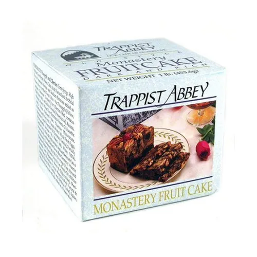 Vista 3 de Trappist Abbey Monastery Pastel de frutas - Pastel navideño con frutas confitadas y nueces - Pastel de frutas tradicional empapado en brandy de 120