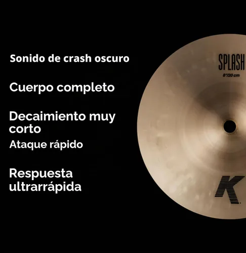 Vista 4 de Zildjian K0857 8" K Splash Platillo