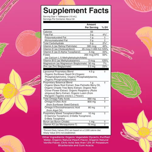 Vista 2 de MaryRuth Organics Multivitamínico para Mujeres 40+, Multivitamínico Femenino Liposomal, Suplemento de Apoyo Inmunológico, Suplementos de Energía