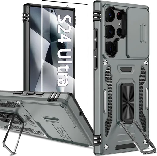 Vista 110 de Funda magnética para Samsung Galaxy Note 20 Ultra con soporte de anillo [con protector de pantalla] [Compatible con carga inalámbrica MagSafe] Funda