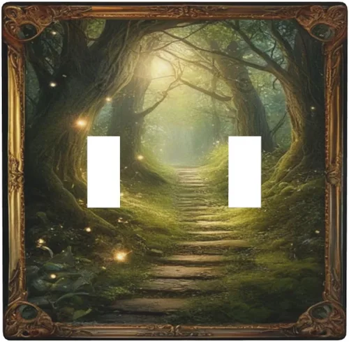 Vista 87 de Cubiertas Decorativas para Interruptores de Luz Arte de Pájaros BirdArt 1 Gang Salida Dúplex Individual Placa de Pared Placa de Interruptor Placa