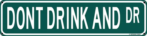 Vista 7 de Anita Drank St Funny Bar Street Sign 16 x 4 pulgadas Home Man Cave Pub Decoración (AnitaDrank)