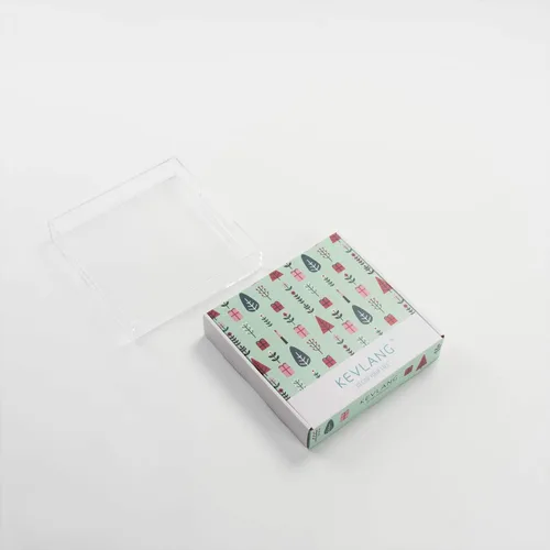 Vista 6 de KEVLANG Bandeja de acrílico transparente resistente con asas, bandeja organizadora de encimera de 8 x 8 x 2 pulgadas de alto para cocina, baño