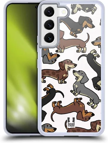 Vista 11 de Head Case Designs Funda de gel con 3 patrones de raza de perro de pastor australiano [protección de grado militar] compatible con Samsung Galaxy S22