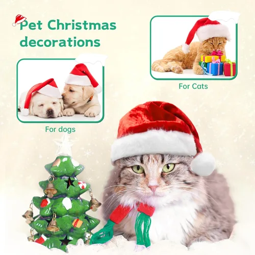 Vista 6 de MaoGoLan - 10 unidades de osos de peluche navideños, osos de peluche de 14'' con trajes clásicos de Santa - Camisa y sombrero removibles, se ajustan