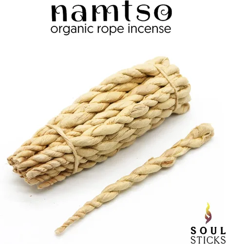 Vista 4 de Soul Sticks Paquete de 3 piezas surtidas Namtso tibetano hecho a mano cuerda incienso 60 varillas de incienso de papel Lokta del Himalaya 4 pulgadas