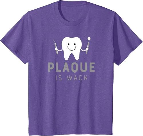 Vista 49 de Plaque is Wack Funny Dental Hygienist T-Shirt Asphalt Grey