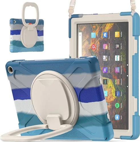 Vista 12 de Funda portátil de rotación de 360° para tablet Fire HD 10 y 10 Plus