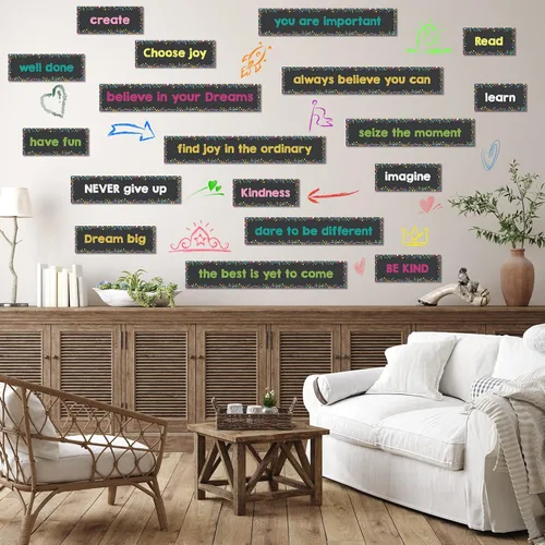 Vista 4 de Hotop 42 carteles inspiradores de mentalidad de crecimiento, carteles motivacionales para el aula, tablón de anuncios, decoración del hogar, aula