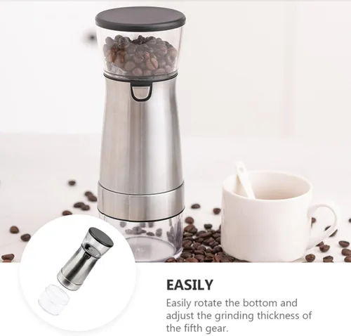 Vista 5 de USB Rechargeable Coffee Bean Grinder with Ceramic Core Stainless Steel