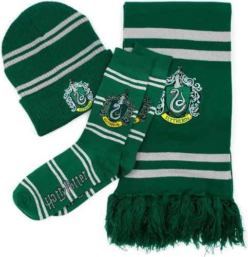 Vista 3 de Culture Fly Harry Potter - Juego de regalo de 3 piezas con bufanda y gorro