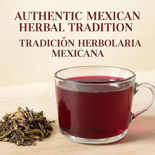 Vista 4 de Muicle Té (Mexican Honeysuckle Herbal Tea) – 25 bolsas de té – 100% natural, vegano, sin OMG – Infusión tradicional de hierbas mexicanas – Sin
