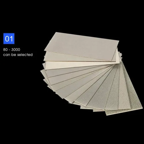 Vista 3 de 80 Grit 6.7 * 3.0 in Diamante afilador de cuchillos de piedra Kit de afilador de cuchillos casa y jardín Afilador de herramientas de grano extra fino