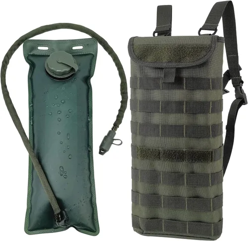 Vista 8 de Tactical MOLLE Hydration Pack Carrier Backpack with 3L Water Bladder for Outdoor Sports