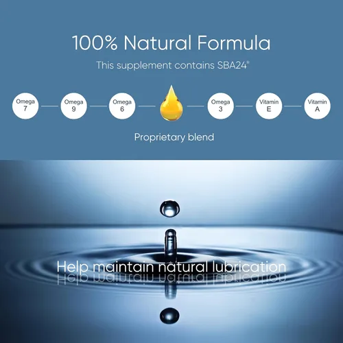 Vista 4 de Membrasin Vitality Pearls Apoya la hidratación femenina Suplemento oral sin estrógenos Aceite de Omega 3, 6, 7, 9 y espino amarillo