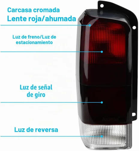 Vista 2 de Compatible con luces traseras Jeep 97-01 XJ, juego de lámparas traseras de lente roja/ahumada (izquierda + derecha) compatible con Cherokee XJ