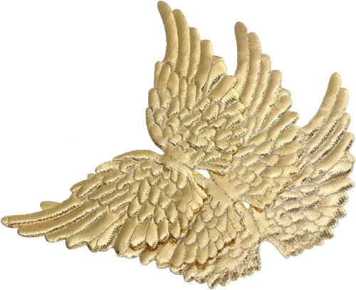 Vista 6 de NUOBESTY Parches de alas de ángel para manualidades, accesorios para el cabello, 12 unidades (dorado)