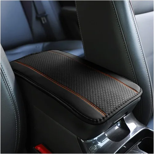 Vista 27 de 8sanlione - Tapete de almacenamiento para reposabrazos de automóvil, funda de cuero de fibra para consola central de automóvil, accesorios para Beige