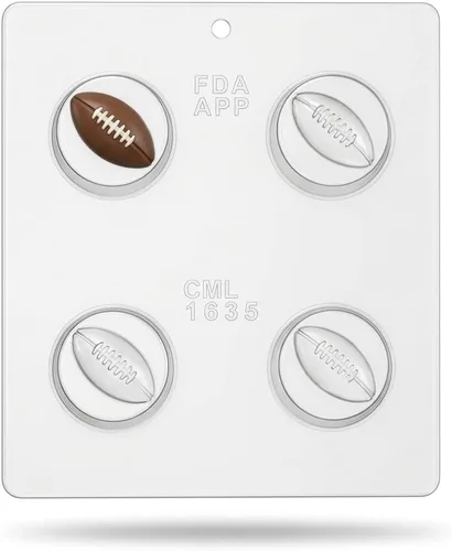 Vista 3 de Molde de caramelo de chocolate para galletas de fútbol, 1635 Candy Molds N More