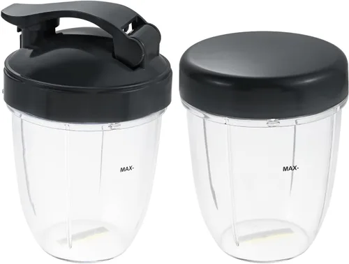 Vista 16 de Vasos de licuadora de repuesto para licuadora Nutribullet de 18 onzas con tapa, compatible con Nutribullet 600 W 900 W licuadora exprimidor