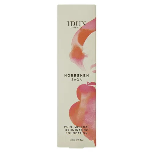 Vista 4 de IDUN Minerals Base líquida Norrsken – Cobertura suave y sedosa – Acabado luminoso y húmedo para piel seca y opaca – Maquillaje vegano y resistente