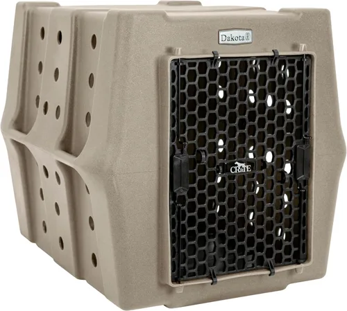 Vista 10 de Dakota 283 Crate - Cajón canino resistente y duradero, perrera económica (oliva, grande)