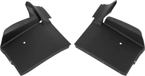 Vista 5 de ECOTRIC Llenadores de parachoques delantero de plástico ABS compatible con Cadillac ElDorado 1979-1985 negro (juego de 4 piezas)
