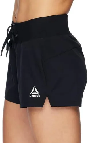 Vista 3 de Reebok Pantalón corto para correr Revolve de 3 pulgadas para mujer, absorbe la humedad, con bolsillo trasero